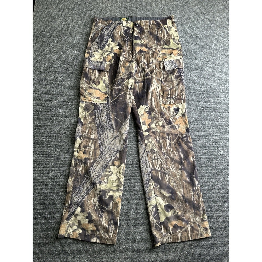 Vintage Mens Cabela's Camo Cargo Hunting Pants Made in USA, Size 36